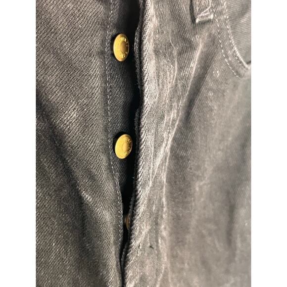 B Sides Blue Jeans 100% Cotton Button Fly Ankle Jeans Black Women's Size 29 - Picture 4 of 9